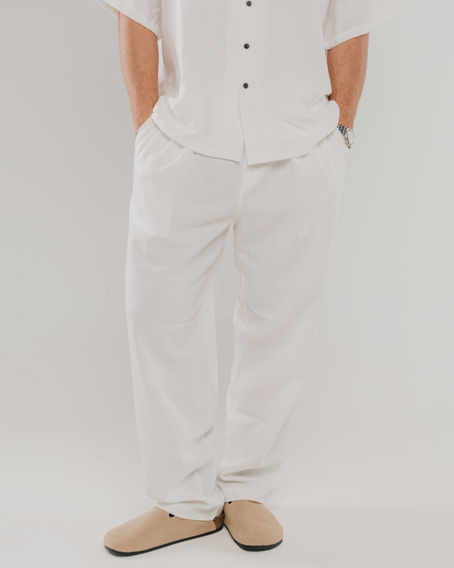 White linen Pants