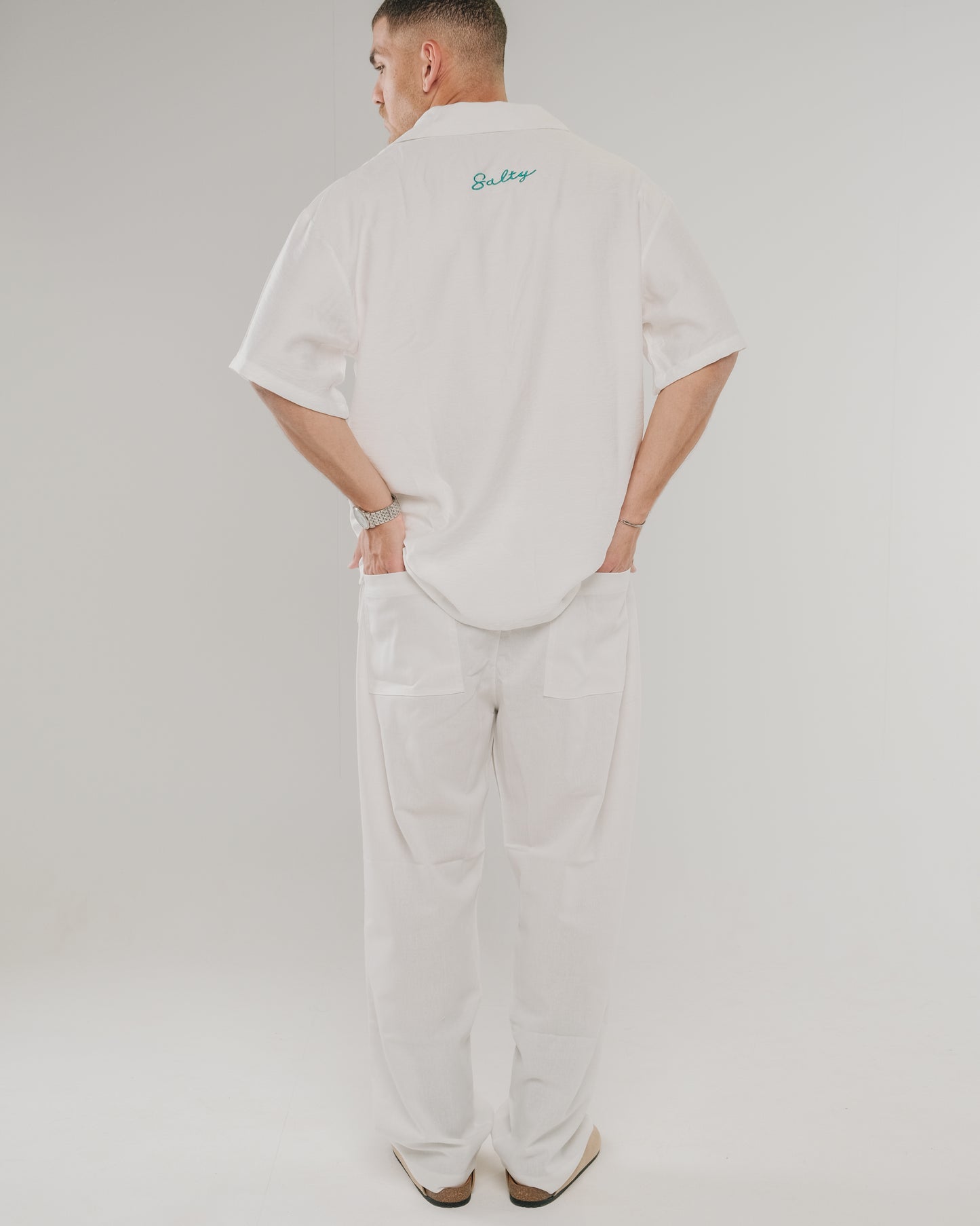 White linen Pants