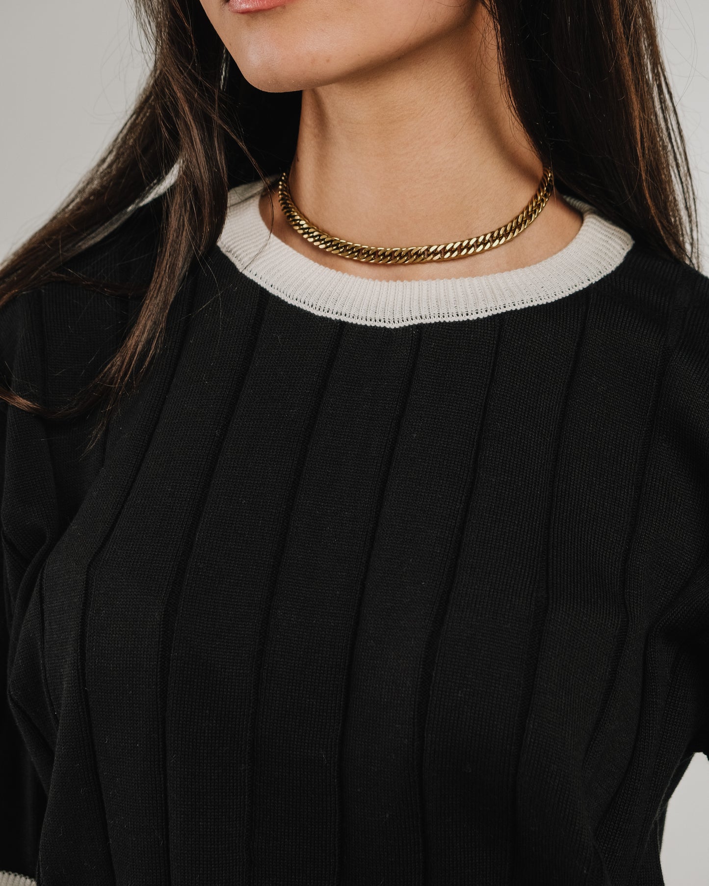 Black Classic Knitted Shirt